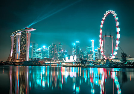 Signapore Skyline fotobehang