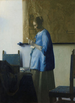 Brieflezende vrouw fotobehang Rijksmuseum