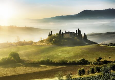 Italie fotobehang Toscane
