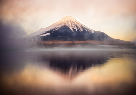 Berg Fuji fotobehang