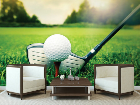 Golf fotobehang Golfclub