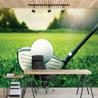 Golf fotobehang Golfclub