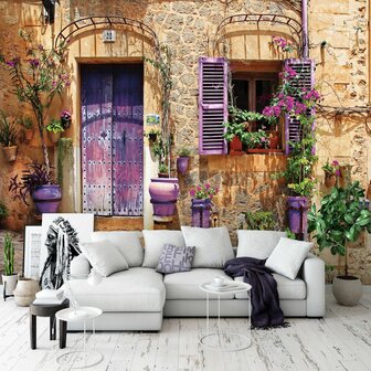Straatje in Toscane fotobehang II
