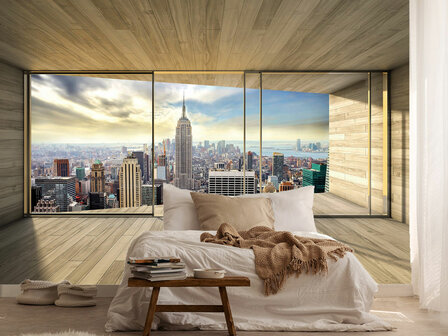 New York Fotobehang 3D zicht