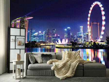Singapore skyline fotobehang II