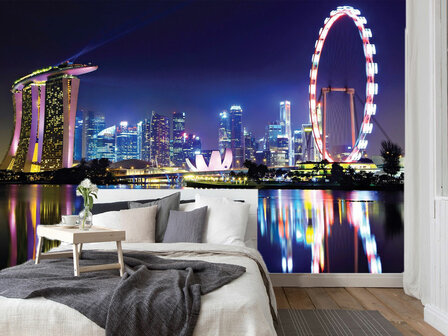 Singapore skyline fotobehang II