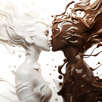Chocolate Kiss fotobehang