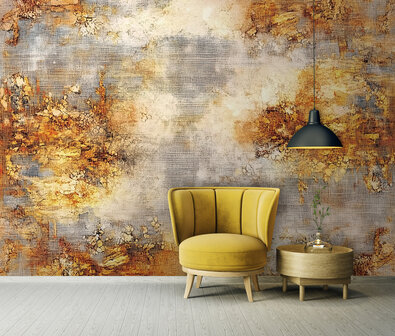 Abstract fotobehang Goud