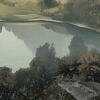 Landschap fotobehang Mountain View