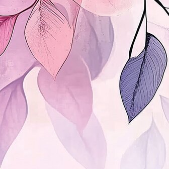 Roze bloemen fotobehang V98