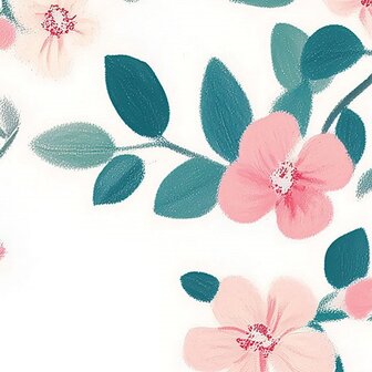 Roze bloemetjes fotobehang