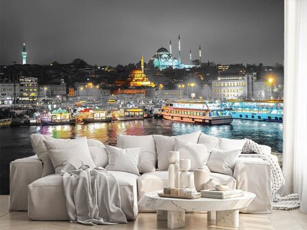 Istanbul fotobehang Gouden Hoorn