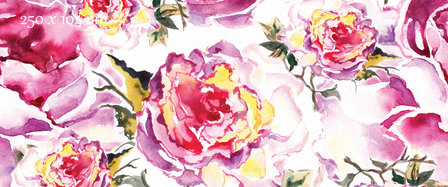 poster aquarel rozen