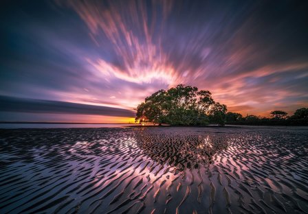 Purple Sky fotobehang