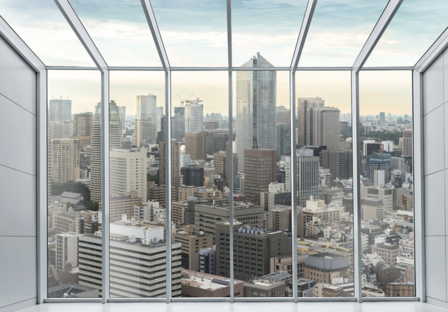 City skyline 3D fotobehang