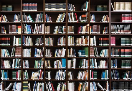 Boekenkast fotobehang bibliotheek