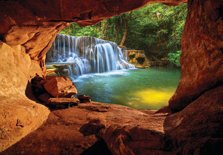 Grot waterval fotobehang