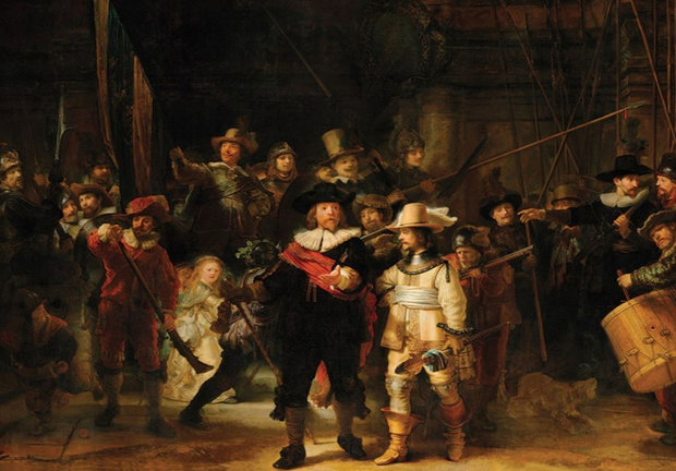 De Nachtwacht fotobehang Rembrandt van Rijn
