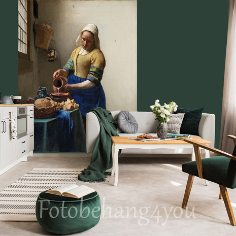 Handboek buurman Verwoesting Het Melkmeisje van Vermeer fotobehang - Fotobehang4you