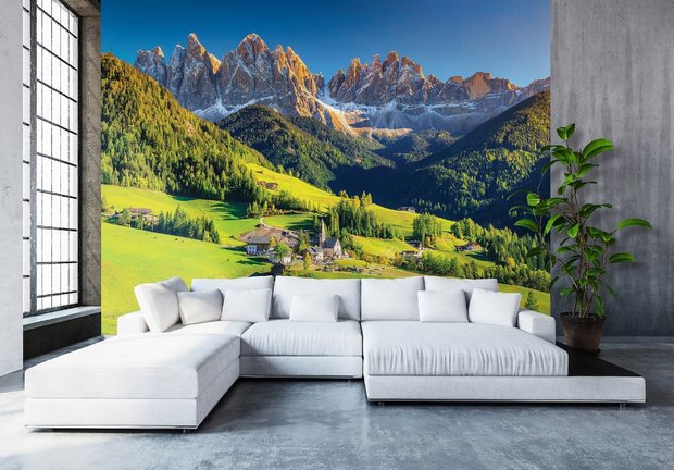 Landschap Zuid Tirol fotobehang