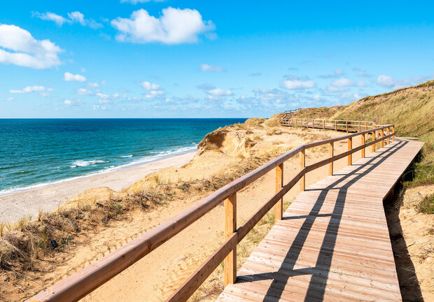 Strand behang Plankenpad