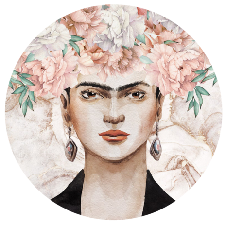 Behangcirkel Frida Kahlo 