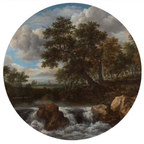 Rijksmuseum Behangcirkel Landschap met waterval