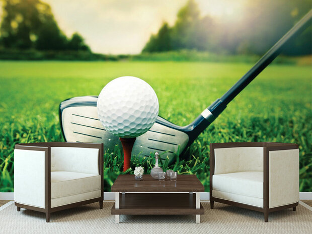 Golf fotobehang Golfclub