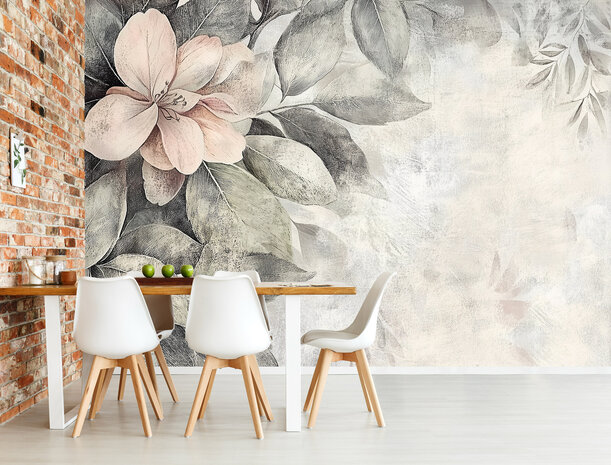 Vintage fotobehang Bloem