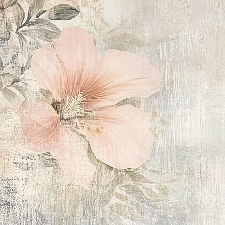 Botanisch fotobehang Hibiscus bloem II