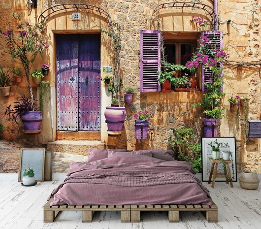 Straatje in Toscane fotobehang II
