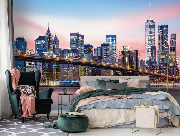 NY Brooklyn Bridge fotobehang A