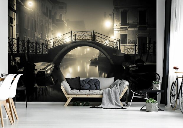 Venetië fotobehang bij nacht