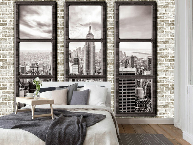 New York fotobehang Ramen 