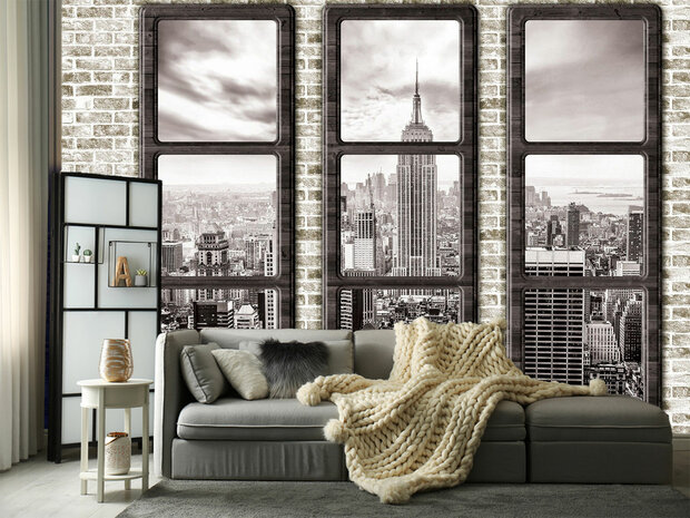 New York fotobehang Ramen 