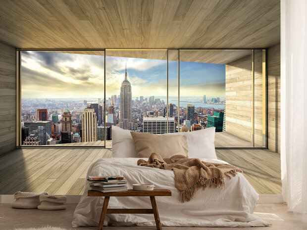 New York Fotobehang 3D zicht