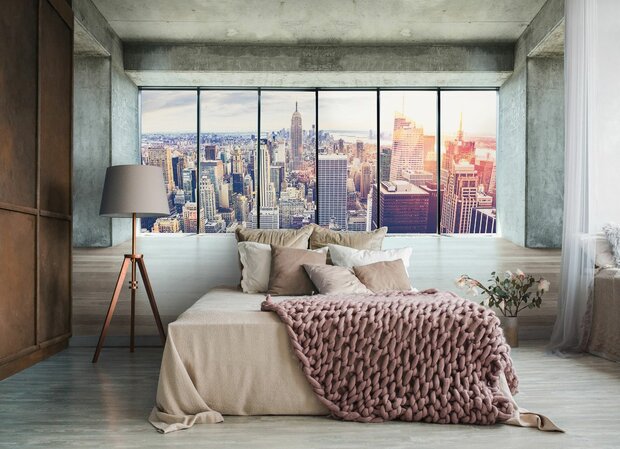 New York fotobehang 3D view