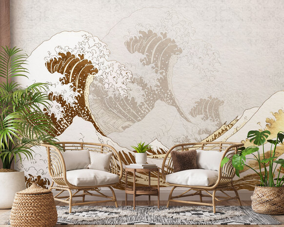 Great Wave of Kanagawa fotobehang