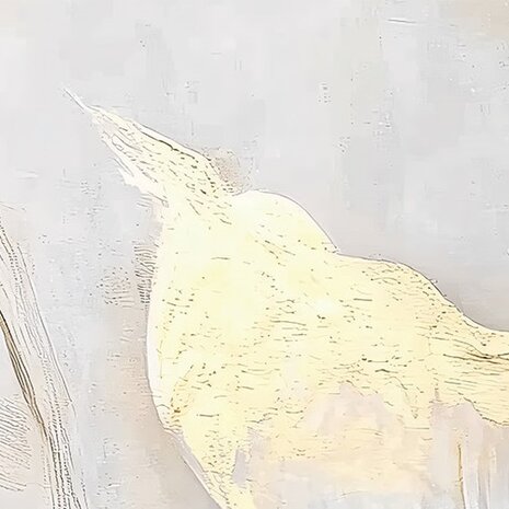 Bladeren fotobehang Goud Zwart Wit