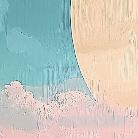 Landschap fotobehang Desert Painting