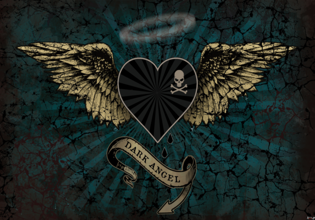 Alchemy Official Heart Dark Angel fotobehang groen