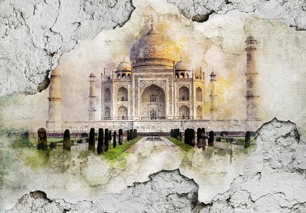 Industrieel fotobehang Taj Mahal