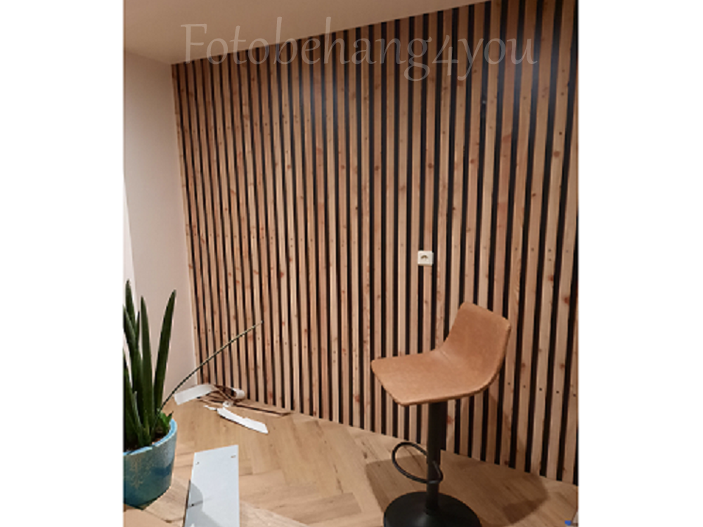 OP MAAT latten 4cm breed. Weer gelukt, erg mooi, wij zijn zeer tevreden!