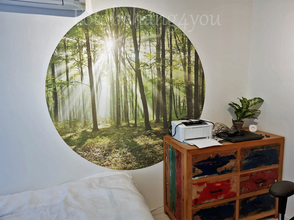 De behangcirkel maakt het een stuk gezelliger