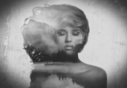 Vrouw fotobehang Reflectie