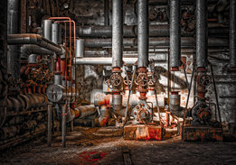 Oude Machines fotobehang