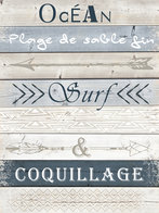 Hout fotobehang Richting Strand