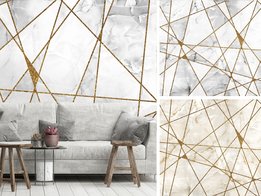 Marmer behang Goud
