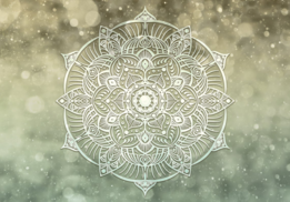 Mandala behang Groen