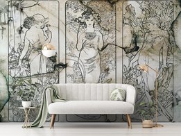 Vintage Art Deco behang